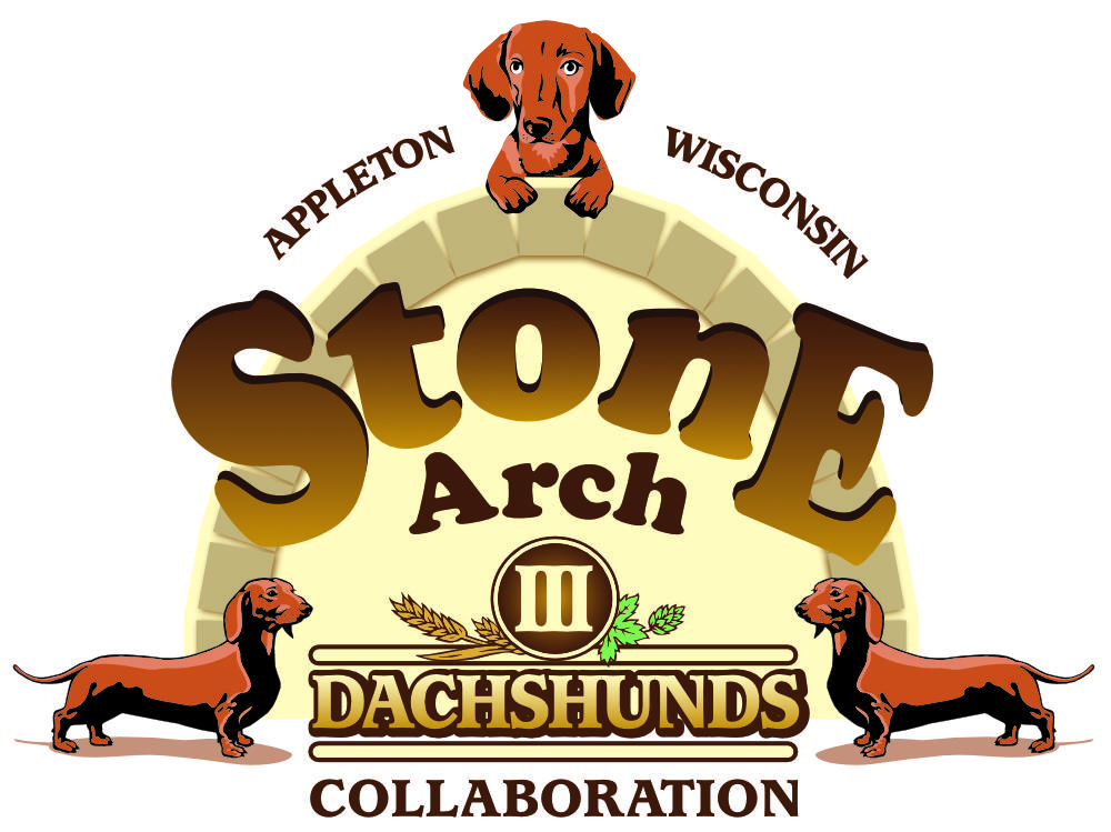 III DACHSHUNDS BREWING ANKLE BITER BROWN Draft beer tap handle. WISCONSIN