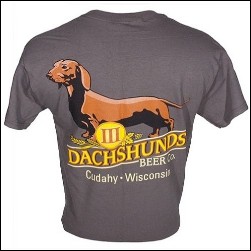 III Dachshunds Logo Tee Charcoal III Dachshunds Brewing